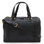 Loewe Fusta 31 Mini Boston Bag 2-Way Leather Black Gold