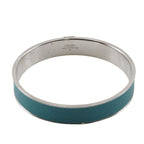 Hermes Kawaii Metal And Vaux Epson Blue Paon Silver 27.3 g Bangle — view 4