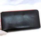 Loewe Round Zipper Long Wallet Black Pink Anagram — view 7