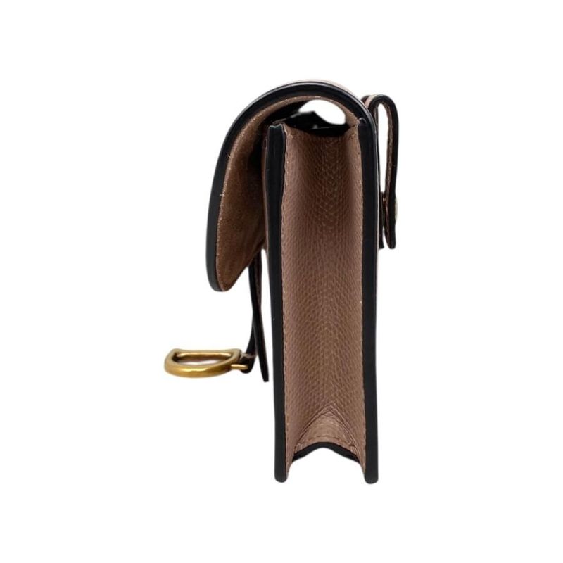 Christian Dior Waist Bag Saddle Belt Pouch S5619 Cwvg-50 pu Logo Pink Beige — view 3