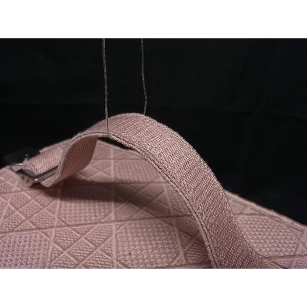 Dior Vanity Bag Cannage Pink Canvas — view 3
