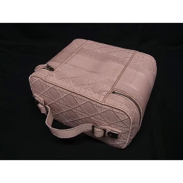 Dior Vanity Bag Cannage Pink Canvas — view 4
