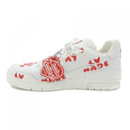 Louis Vuitton LV Trainer Sneaker White Red — view 2