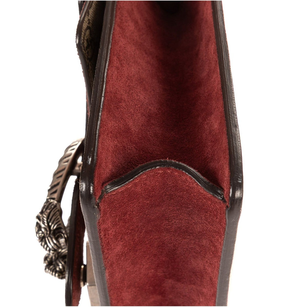 Gucci Blooms Dionysus Beige Burgundy Supreme Canvas Shoulder Bag — view 8