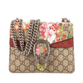 Gucci Blooms Dionysus Beige Burgundy Supreme Canvas Shoulder Bag