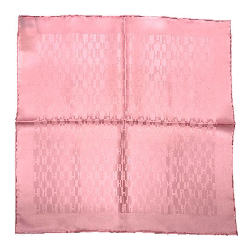 Hermes Pocket Chiff Pochette Faconnee Grand Carre Scarf Rose Pink