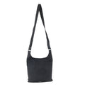 Prada Tessuto Nylon Triangle Logo Leather Shoulder Bag Crossbody Black
