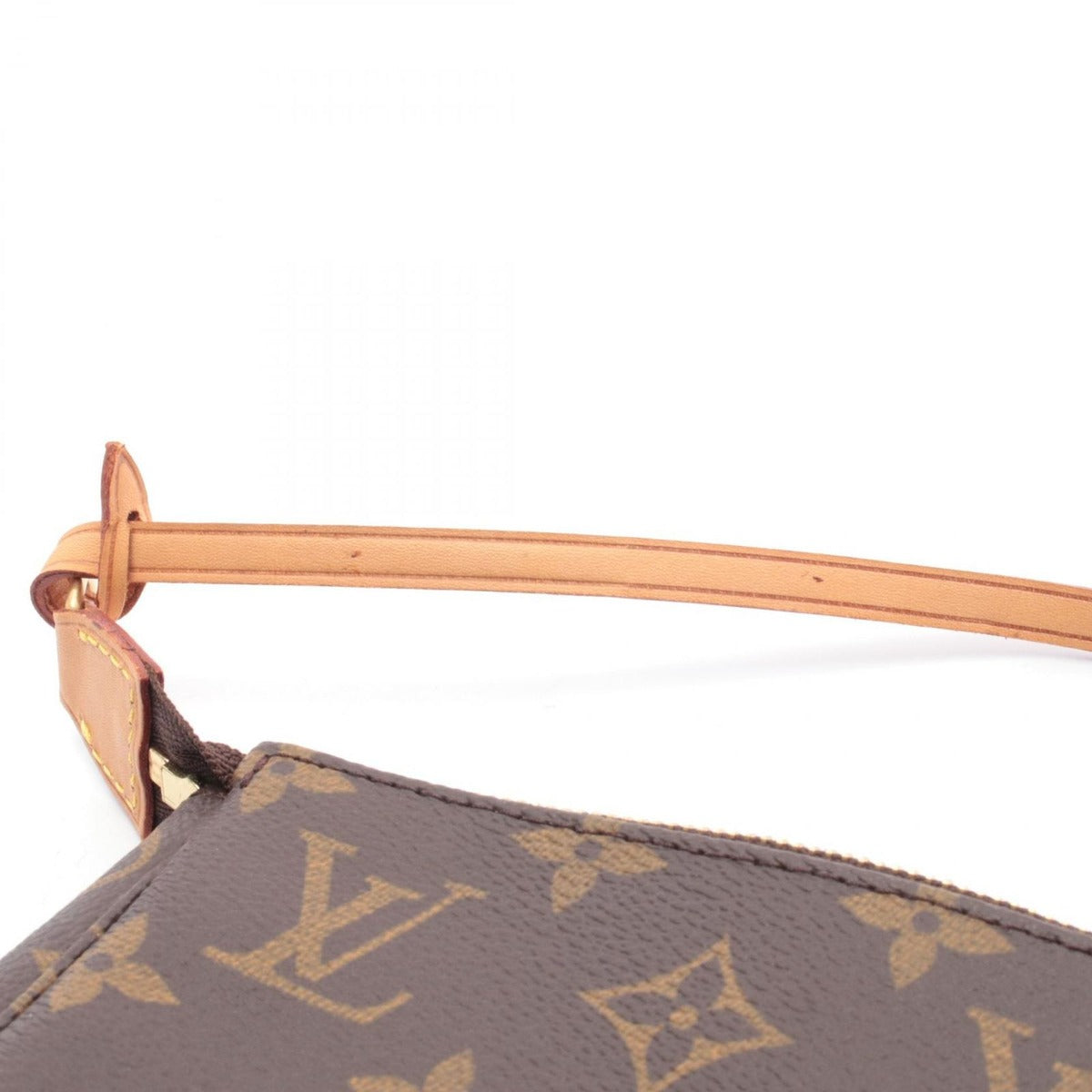 Louis Vuitton Handbag Pochette Canvas Leather — view 8