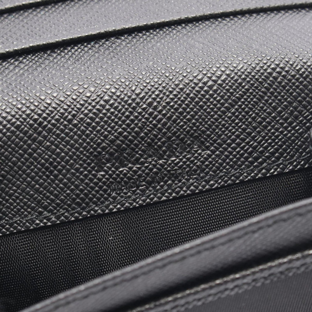 Prada Bifold Wallet Re-Nylon Black Nylon Leather Card Case — view 5