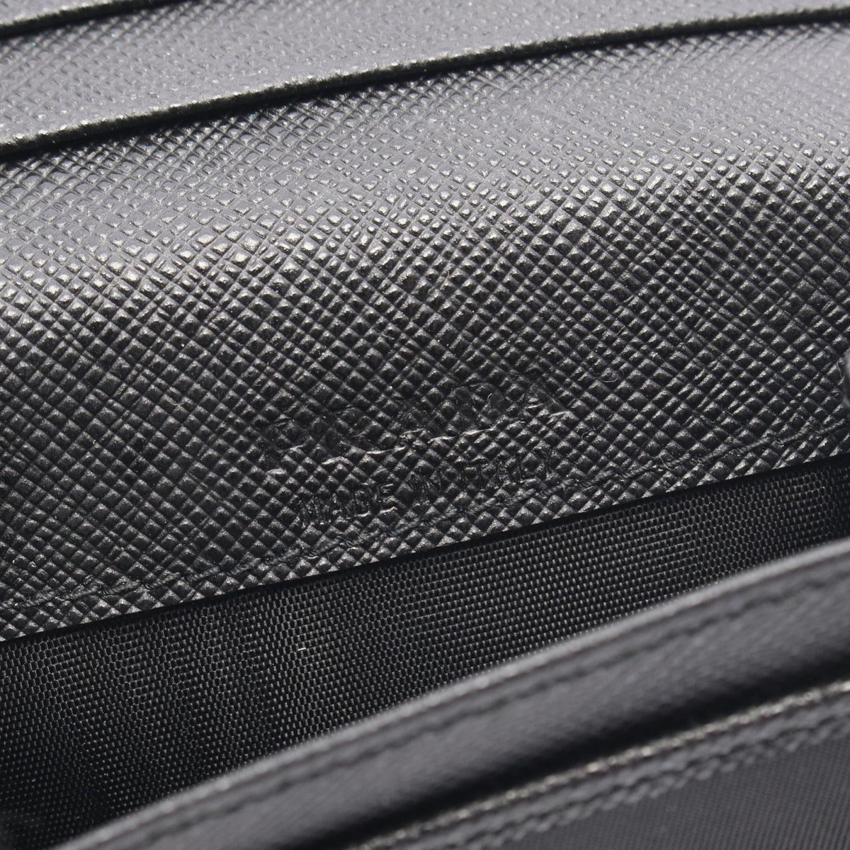 Prada Bifold Wallet Re-Nylon Black Nylon Leather Card Case — view 5