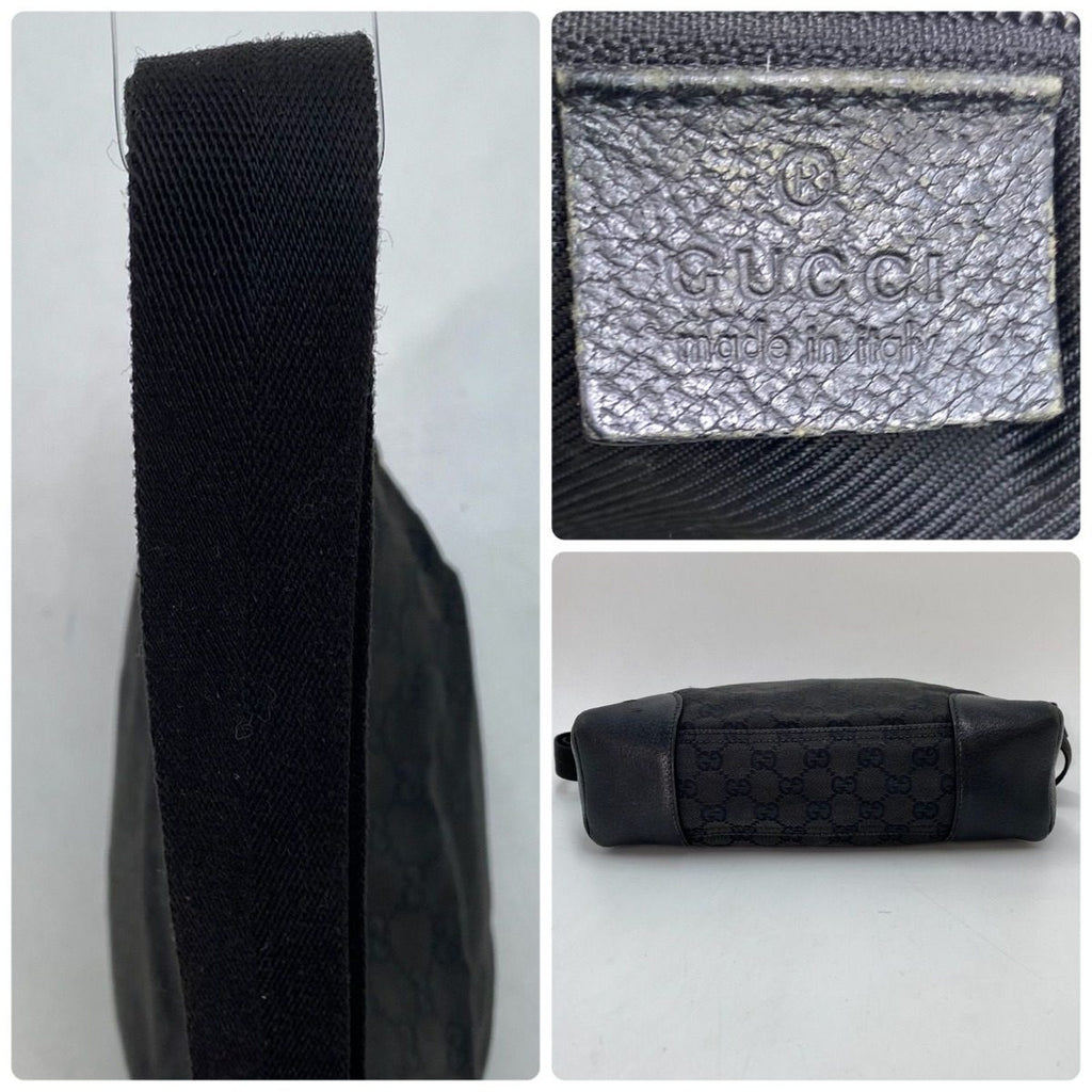 Gucci Shoulder Bag Messenger GG Canvas Black — view 4