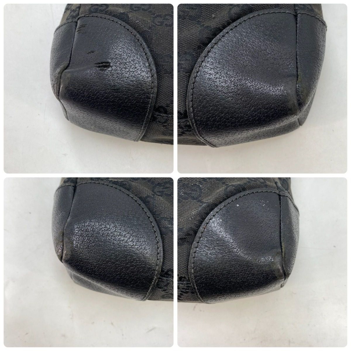 Gucci Shoulder Bag Messenger GG Canvas Black — view 7