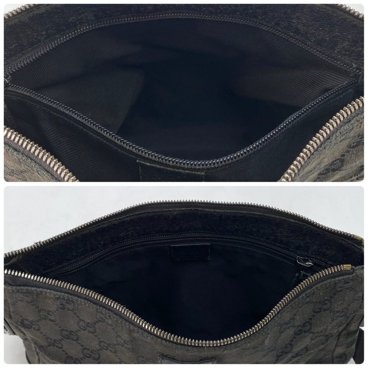 Gucci Shoulder Bag Messenger GG Canvas Black — view 8