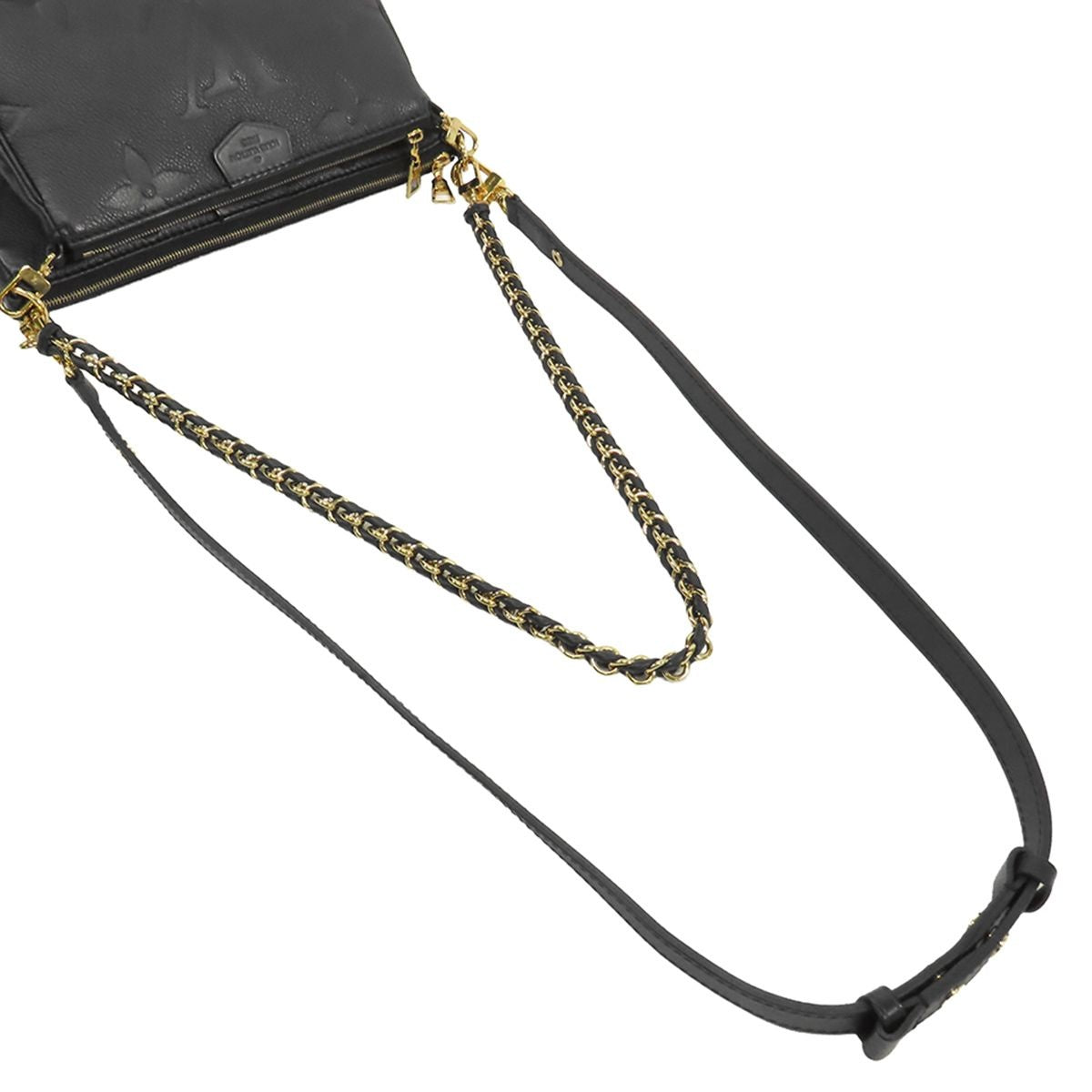 Louis Vuitton Pochette Accessoires Black Monogram Empreinte Shoulder Bag — view 4
