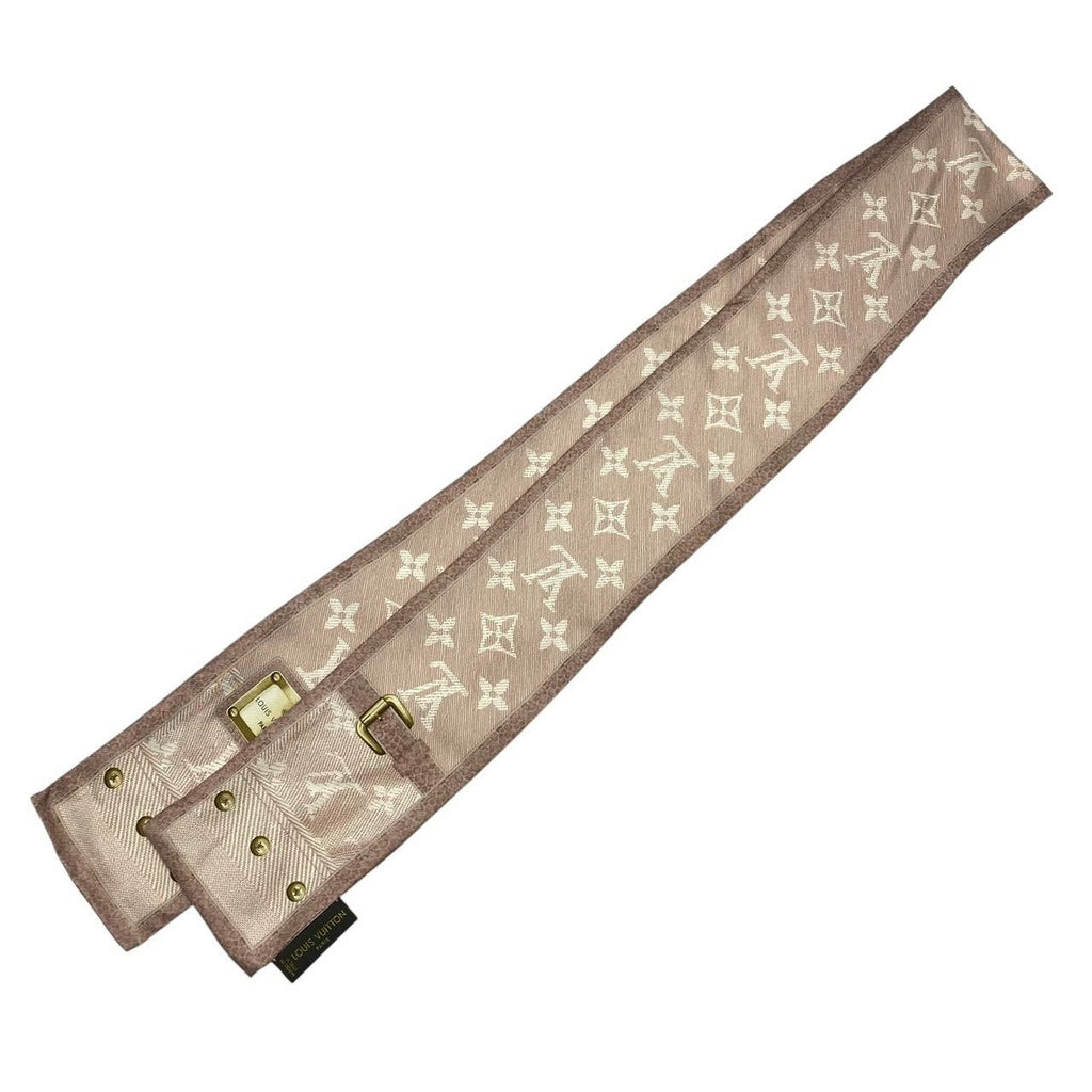 Louis Vuitton Bandeau New Denim Pink Silk Twilly — view 2