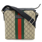 Gucci GG Supreme Sherry Line Web Flat Messenger Bag