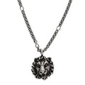 Gucci Lionhead Silver Chain Necklace