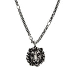 Gucci Lionhead Silver Chain Necklace