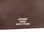 Hermes Bearn 4-strand Vaux Epson Chocolat Silver Hardware Brown Key — view 8