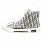 Dior Oak High Top Sneakers Shoes Cut Trotter Logo Technical Fabric 45 White