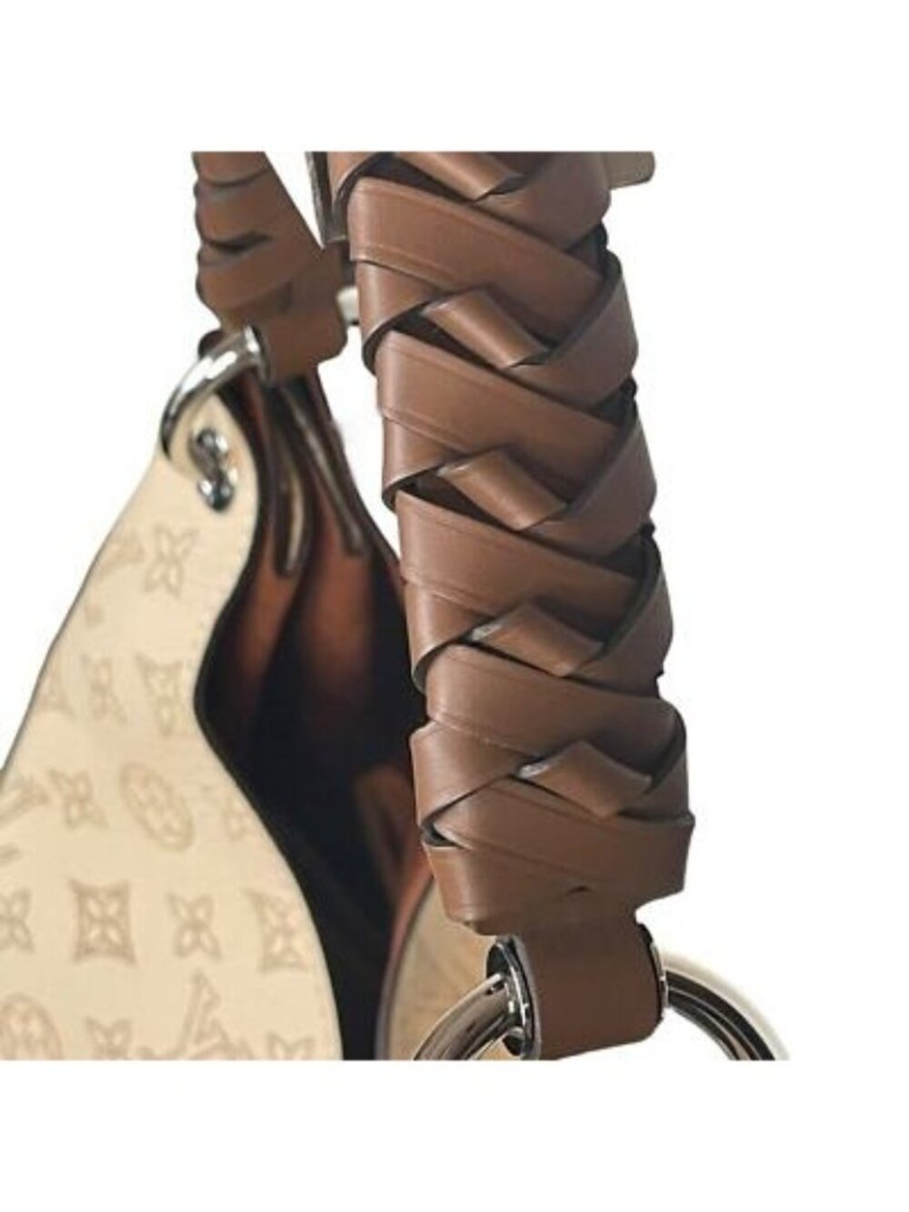 Louis Vuitton Monogram Carmel Hobo Mahina Leather Shoulder Tote Bag