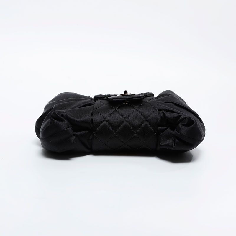 Chanel Shoulder Bag Satin Ribbon