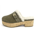 Chanel 21 B Clog Sabot Sandals Khaki Gdhardware Size 36 Shoes