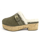 Chanel 21 B Clog Sabot Sandals Khaki Gdhardware Size 36 Shoes