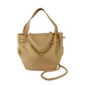 Bottega Veneta Shoulder Bag Beak Beige Leather 2-Way Gold