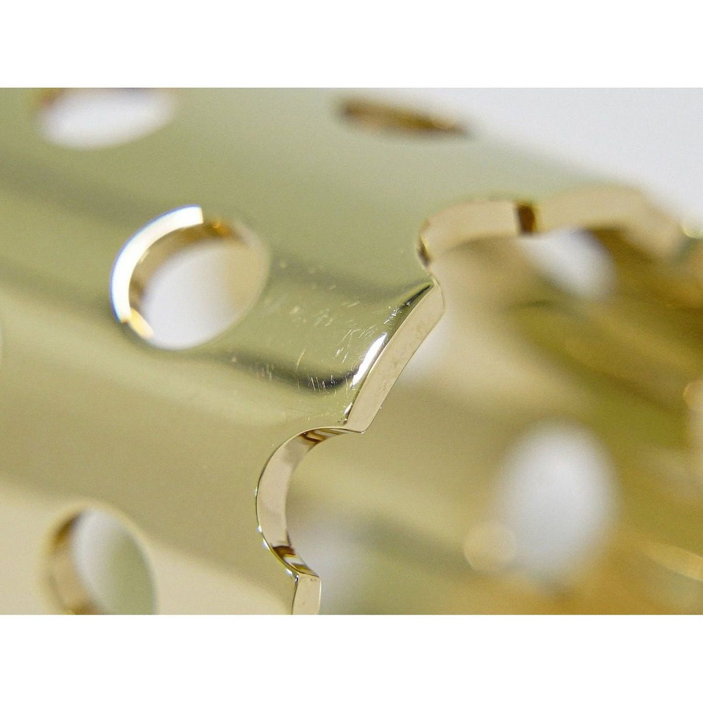Hermes Scarf Ring Gold Plated Perforated — view 5