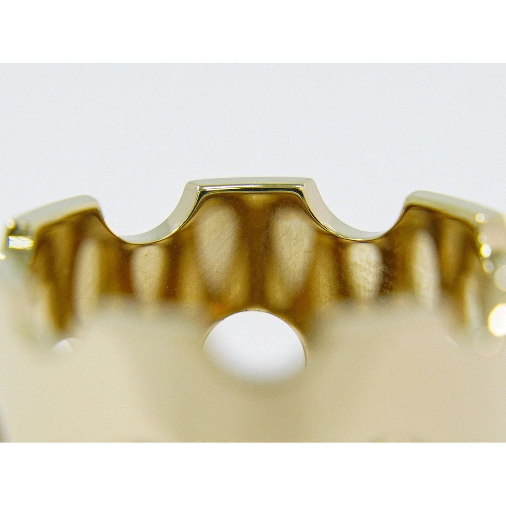 Hermes Scarf Ring Gold Plated Perforated — view 6