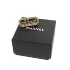 Chanel Double Finger L23 B Metal Stone Faux Pearl Gold Ring — view 3
