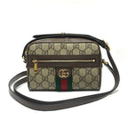 Gucci Offdia Shoulder Bag Body GG Supreme Canvas Leather