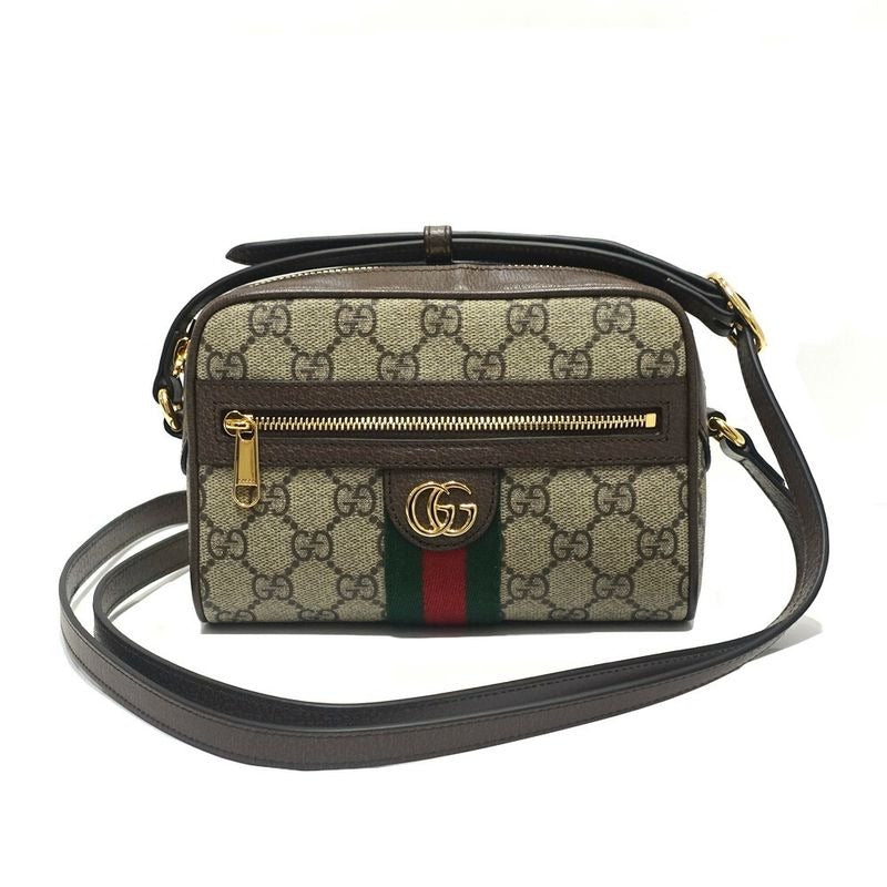 Gucci Offdia Shoulder Bag Body GG Supreme Canvas Leather