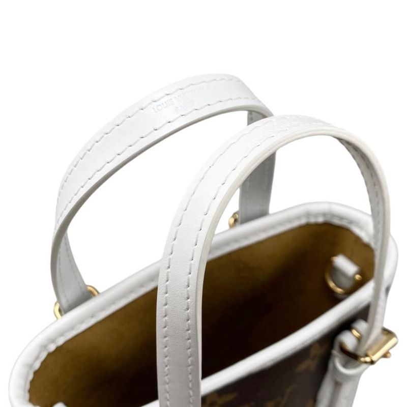 Louis Vuitton Shoulder Bag Nano Bucket Monogram White — view 5
