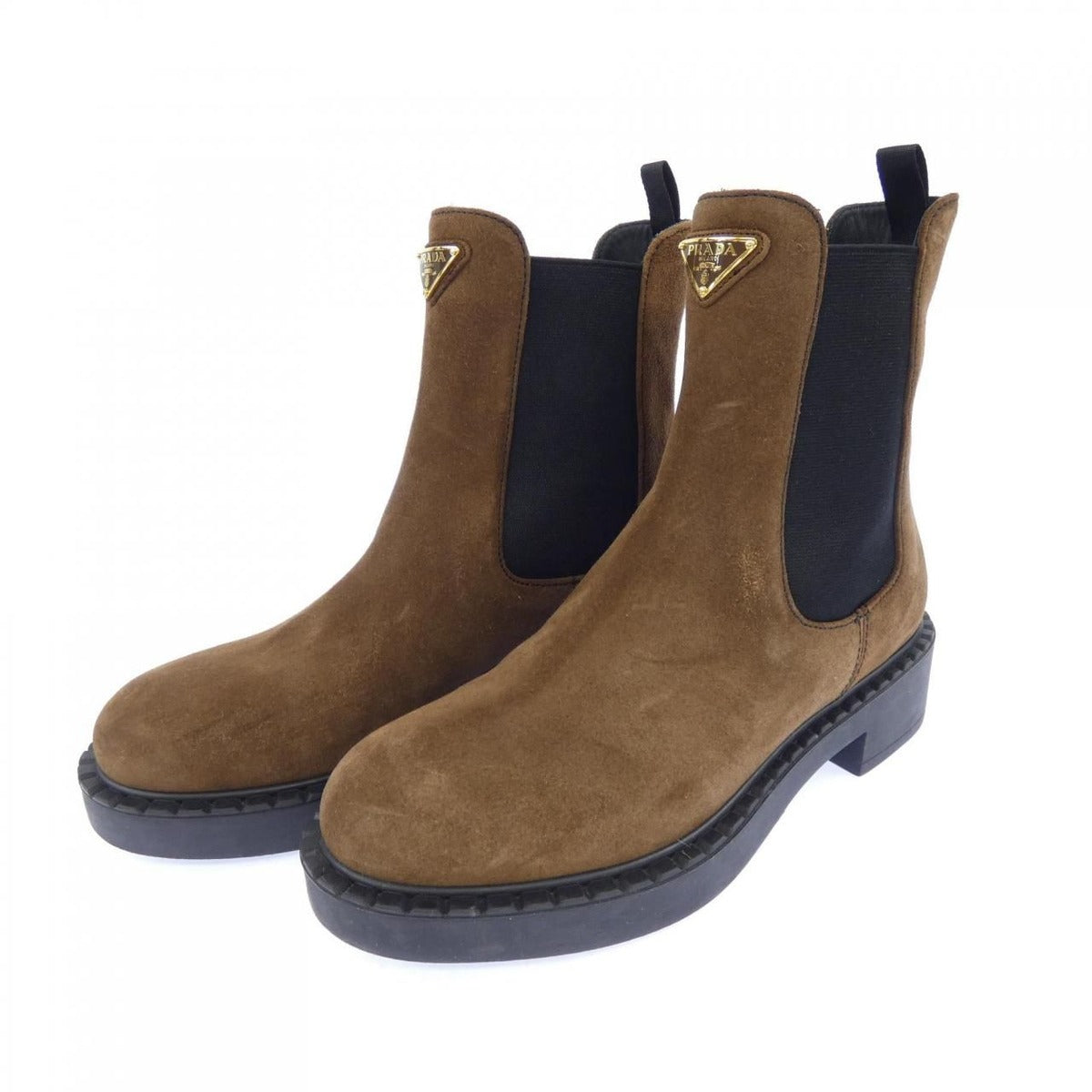 Prada Triangle Logo Boots — view 3