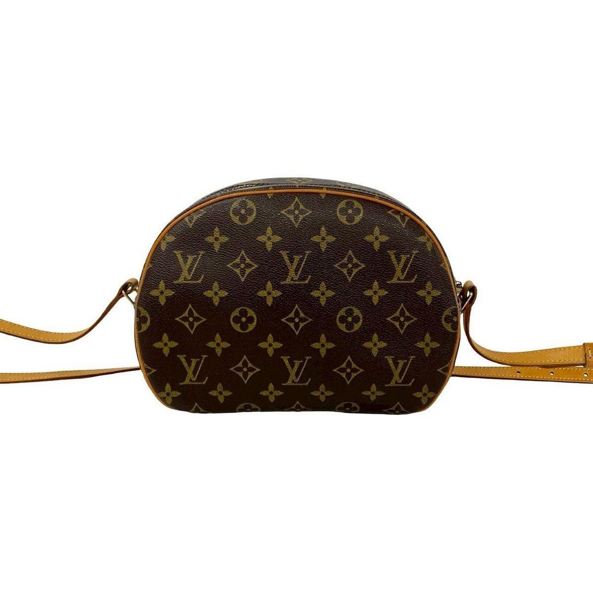 Louis Vuitton Blois Monogram Logo Pattern Leather Shoulder Bag Pochette Brown — view 3