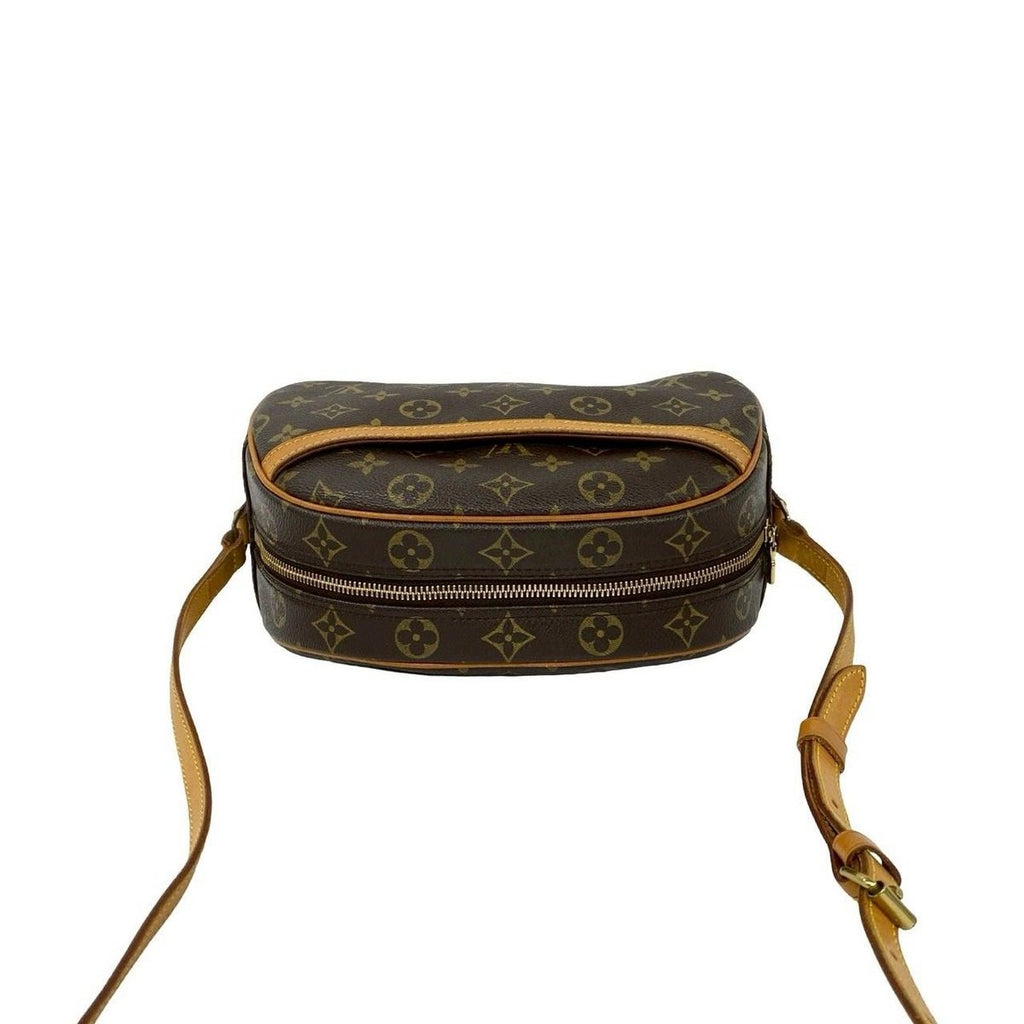 Louis Vuitton Blois Monogram Logo Pattern Leather Shoulder Bag Pochette Brown — view 4