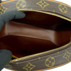 Louis Vuitton Blois Monogram Logo Pattern Leather Shoulder Bag Pochette Brown — view 9