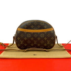 Louis Vuitton Blois Monogram Logo Pattern Leather Shoulder Bag Pochette Brown