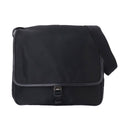 Prada Messenger Shoulder Bag Nylon Saffiano Leather Nero Black