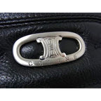 Celine Triomphe Leather Multi Pouch Case Makeup Black — view 4