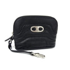 Celine Triomphe Leather Multi Pouch Case Makeup Black