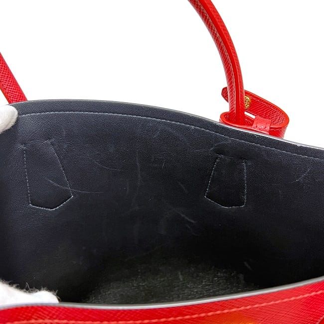 Prada 2 way Bag Red Fuoco Cuir Bn2775 — view 7