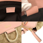 Gucci Abby GG Canvas Leather Beige Pink Tote 0974 — view 8