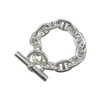 Hermes Bracelet Chaine D'ancre TGM B 011 AG 925 11 Frames Silver