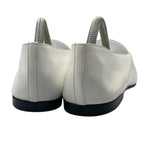 Chanel Bicolor Flat Shoes Leather White Black — view 5