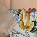 Hermes Carre 90 Yellow Silk Mulberry Tree — view 5