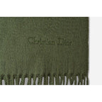 Dior Scarf Vintage Winter Wool Moss Green — view 5