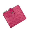 Bottega Veneta Bifold Wallet Pink Intrecciato Hook Leather